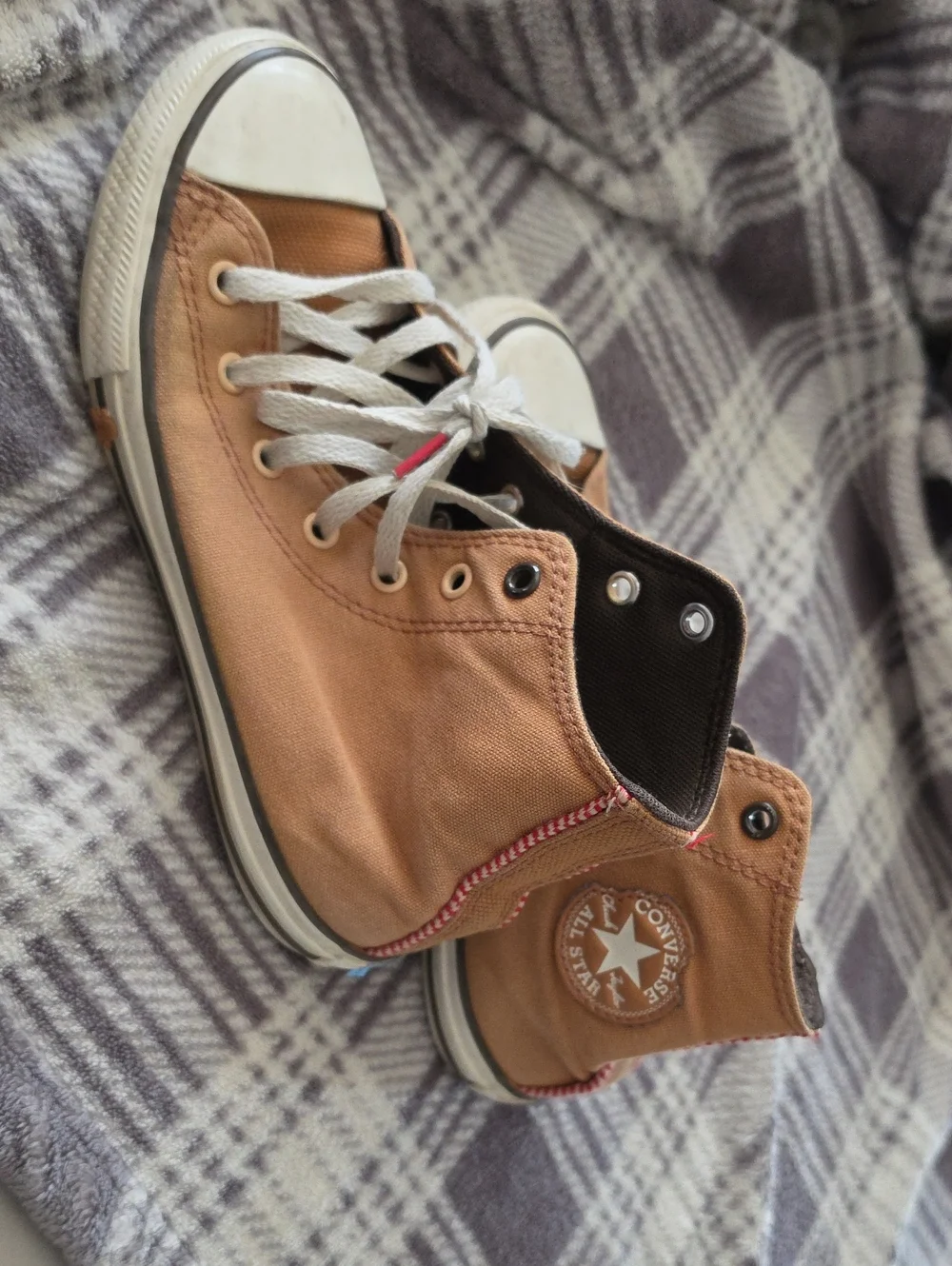 Kids Converse High Top Sneakers, Gingerbread